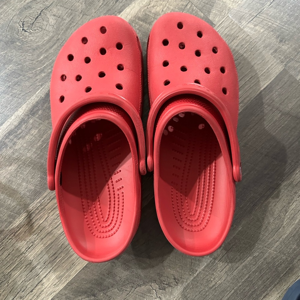 Red Crocs